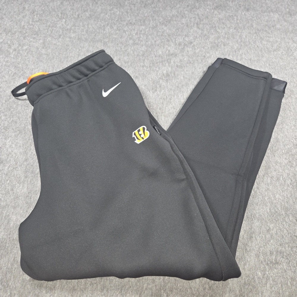 Nike Cincinnati Bengals On-Field Apparel Pants Jogger DriFit Black Knee Zip XL